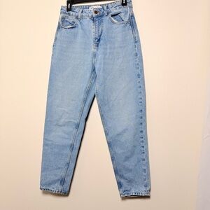 Zara Light Blue Straight Leg Jeans